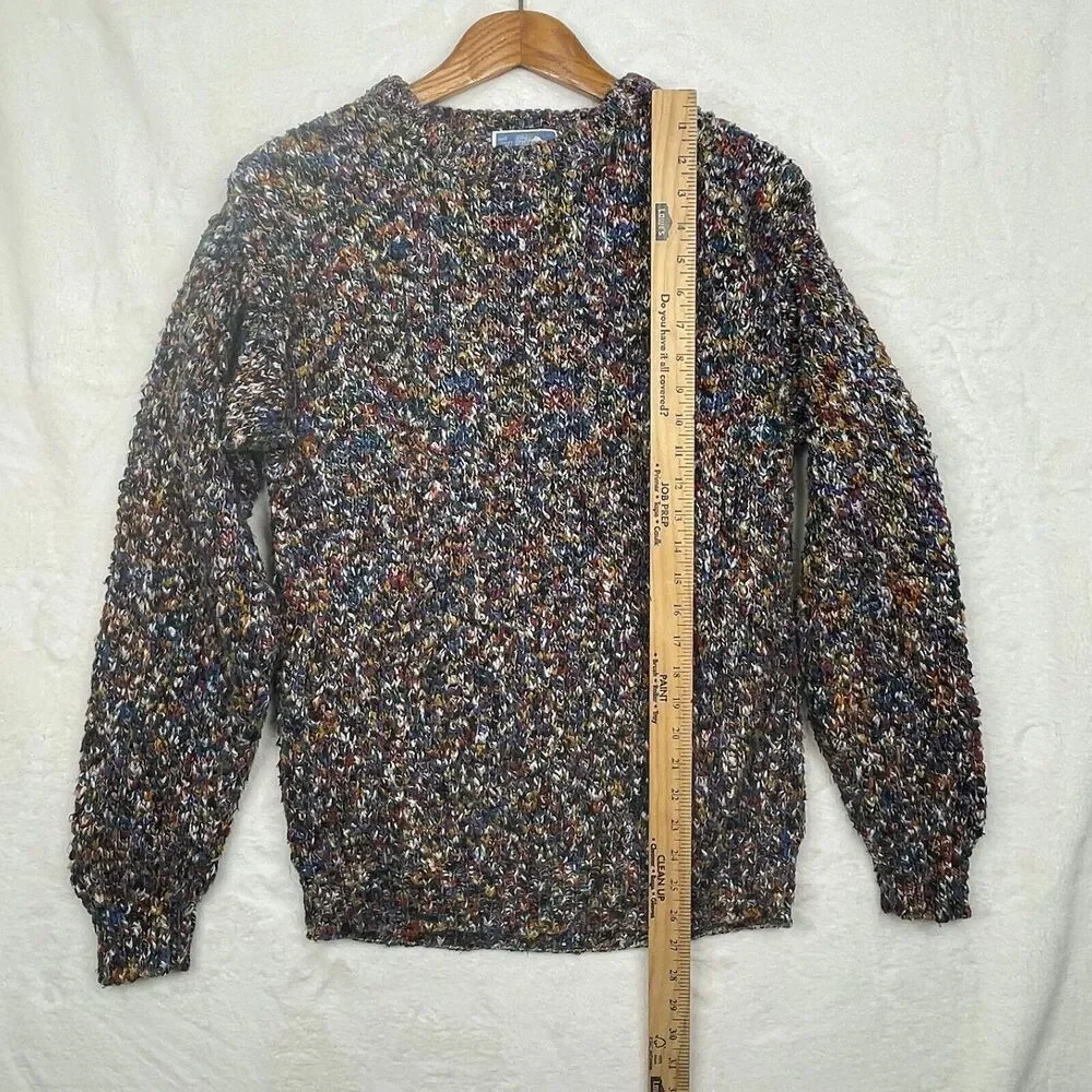 Vtg Neiman Marcus Supply Co Sweater Womens Medium Multicolor Pullover Cotton - Picture 5 of 14